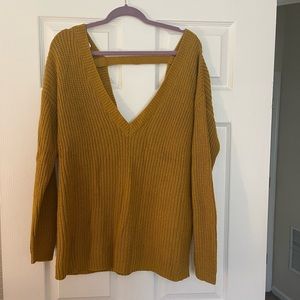 Low V-Neck Sweater
